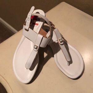 White sandals